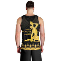 Haiti Neg Marron Gold Men Tank Top Lespwa pa anyen san aksyon LT01 - Polynesian Pride