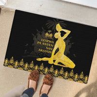 Haiti Neg Marron Gold Rubber Doormat Lespwa pa anyen san aksyon LT01 - Polynesian Pride