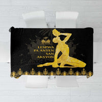 Haiti Neg Marron Gold Tablecloth Lespwa pa anyen san aksyon LT01 Gold - Polynesian Pride