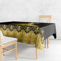 Haiti Neg Marron Gold Tablecloth Lespwa pa anyen san aksyon LT01 - Polynesian Pride