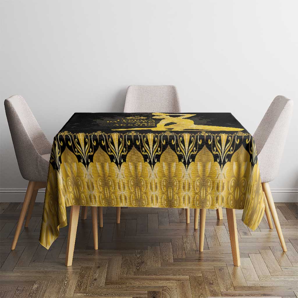 Haiti Neg Marron Gold Tablecloth Lespwa pa anyen san aksyon LT01 - Polynesian Pride