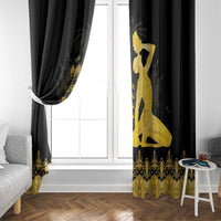 Haiti Neg Marron Gold Window Curtain Lespwa pa anyen san aksyon LT01 - Polynesian Pride