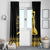 Haiti Neg Marron Gold Window Curtain Lespwa pa anyen san aksyon