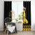 Haiti Neg Marron Gold Window Curtain Lespwa pa anyen san aksyon