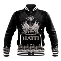 Haiti Neg Marron Silver Baseball Jacket Hope is Nothing Without Action