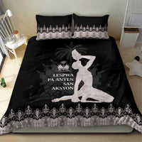 Haiti Neg Marron Silver Bedding Set Hope is Nothing Without Action