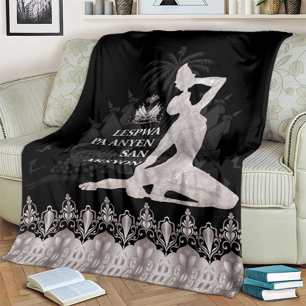 Haiti Neg Marron Silver Blanket Hope is Nothing Without Action LT01 - Polynesian Pride