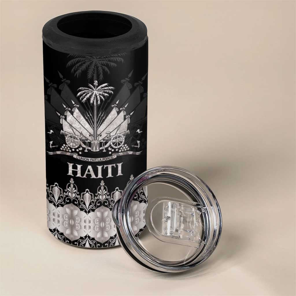 Haiti Neg Marron Silver 4 in 1 Can Cooler Tumbler Hope is Nothing Without Action LT01 - Polynesian Pride