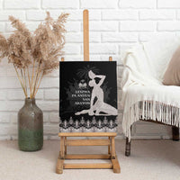 Haiti Neg Marron Silver Canvas Wall Art Hope is Nothing Without Action LT01 - Polynesian Pride