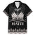 Haiti Neg Marron Silver Family Matching Off Shoulder Short Dress and Hawaiian Shirt Hope is Nothing Without Action