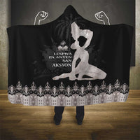 Haiti Neg Marron Silver Hooded Blanket Hope is Nothing Without Action LT01 - Polynesian Pride