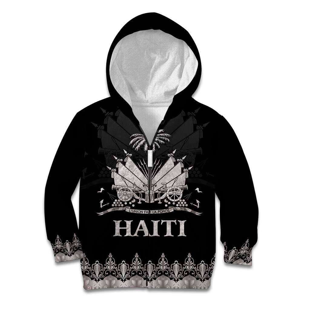 Haiti Neg Marron Silver Kid Hoodie Hope is Nothing Without Action