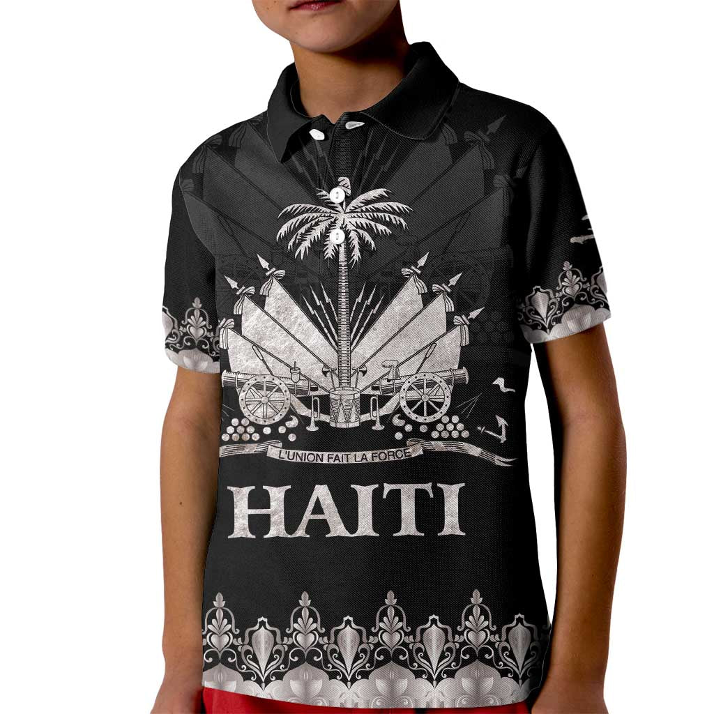 Haiti Neg Marron Silver Kid Polo Shirt Hope is Nothing Without Action