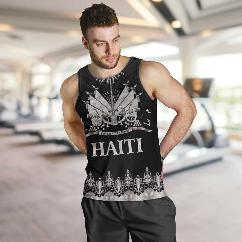 Haiti Neg Marron Silver Men Tank Top Hope is Nothing Without Action LT01 Silver - Polynesian Pride