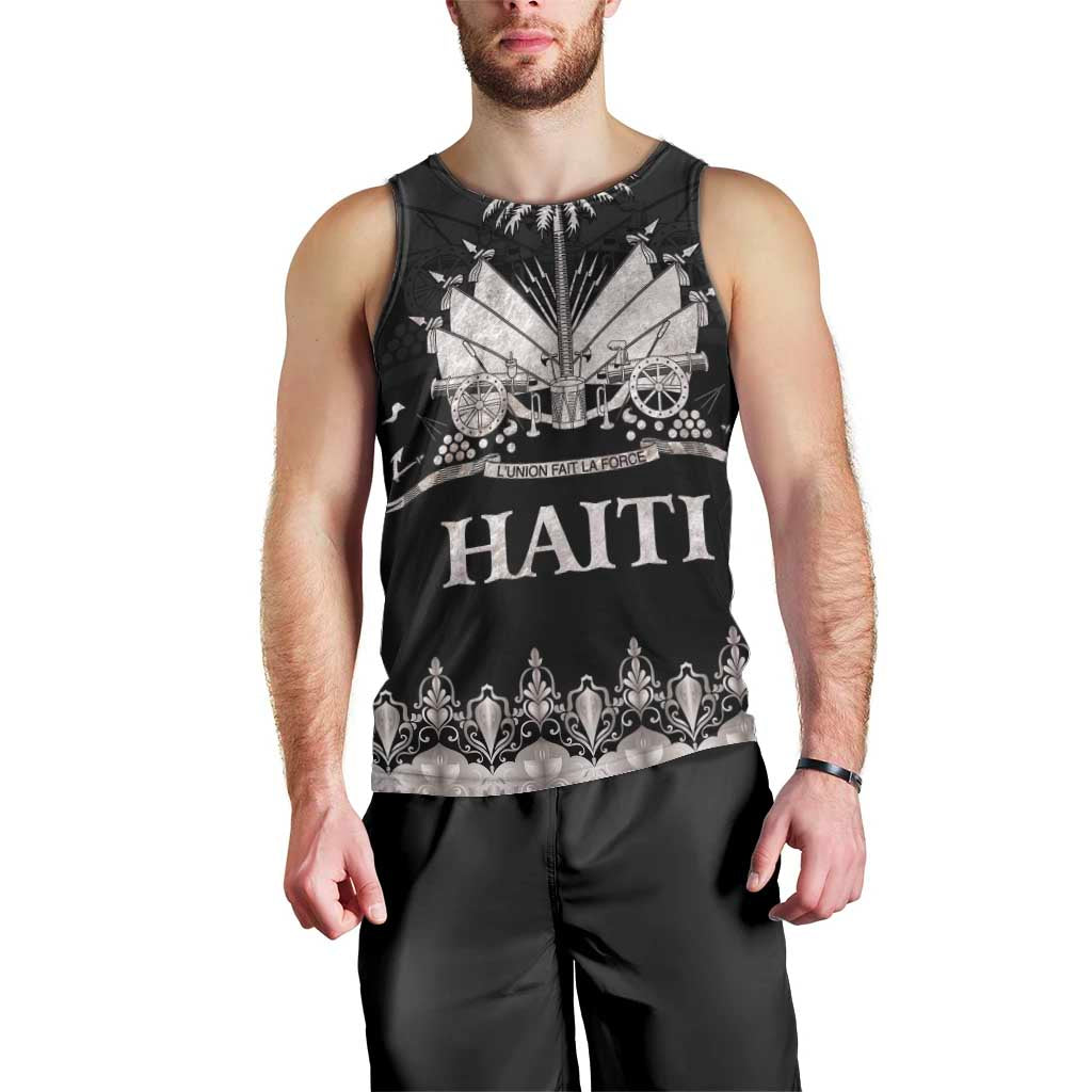 Haiti Neg Marron Silver Men Tank Top Hope is Nothing Without Action LT01 - Polynesian Pride