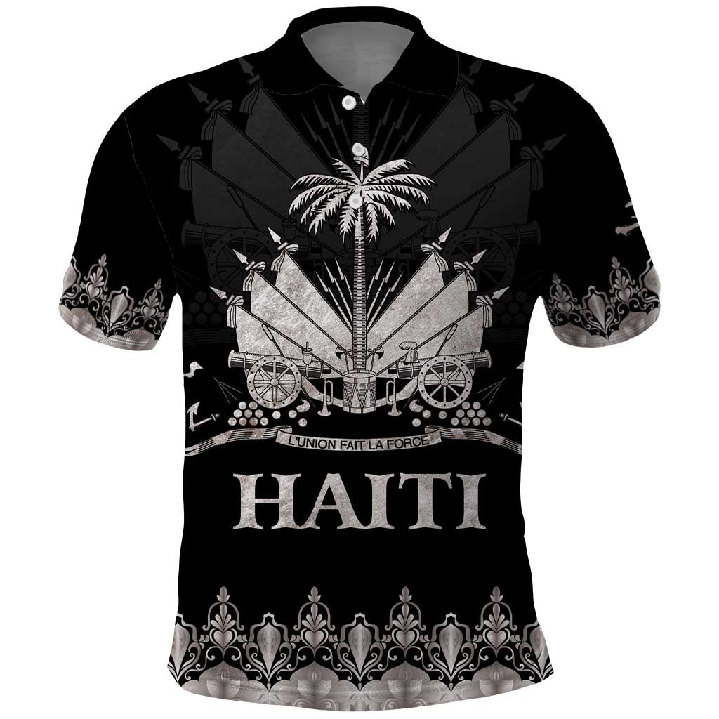 Haiti Neg Marron Silver Polo Shirt Hope is Nothing Without Action