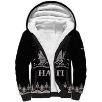 Haiti Neg Marron Silver Sherpa Hoodie Hope is Nothing Without Action LT01 Unisex Silver - Polynesian Pride