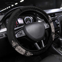 Haiti Neg Marron Silver Steering Wheel Cover Hope is Nothing Without Action LT01 Universal Fit Silver - Polynesian Pride