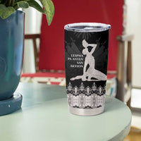 Haiti Neg Marron Silver Tumbler Cup Hope is Nothing Without Action LT01 - Polynesian Pride