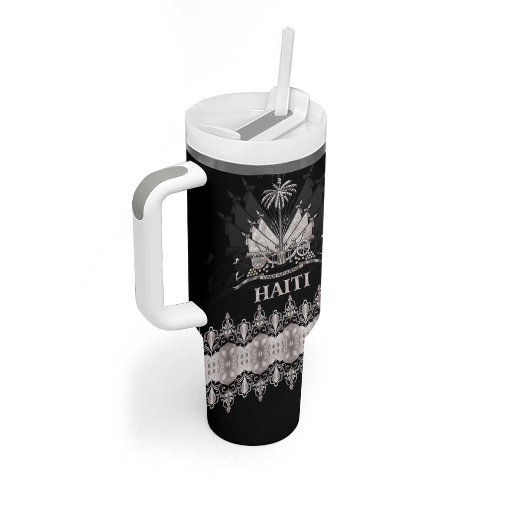 Haiti Neg Marron Silver Tumbler With Handle Hope is Nothing Without Action LT01 - Polynesian Pride