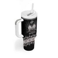 Haiti Neg Marron Silver Tumbler With Handle Hope is Nothing Without Action LT01 - Polynesian Pride