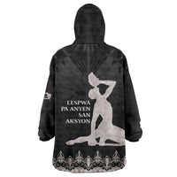 Haiti Neg Marron Silver Wearable Blanket Hoodie Hope is Nothing Without Action LT01 - Polynesian Pride