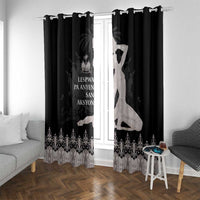 Haiti Neg Marron Silver Window Curtain Hope is Nothing Without Action LT01 With Grommets Silver - Polynesian Pride