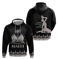 Haiti Neg Marron Silver Zip Hoodie Hope is Nothing Without Action