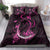 Survivor Melody Pink Bedding Set Breast Cancer Polynesian Pattern