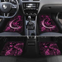 Survivor Melody Pink Car Mats Breast Cancer Polynesian Pattern LT01 Set 4pcs Pink - Polynesian Pride