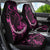 Survivor Melody Pink Car Seat Cover Breast Cancer Polynesian Pattern