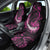 Survivor Melody Pink Car Seat Cover Breast Cancer Polynesian Pattern