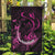 Survivor Melody Pink Garden Flag Breast Cancer Polynesian Pattern