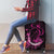 Survivor Melody Pink Luggage Cover Breast Cancer Polynesian Pattern