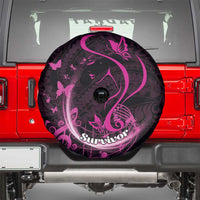 Survivor Melody Pink Spare Tire Cover Breast Cancer Polynesian Pattern LT01 - Polynesian Pride