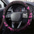 Survivor Melody Pink Steering Wheel Cover Breast Cancer Polynesian Pattern