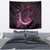 Survivor Melody Pink Tapestry Breast Cancer Polynesian Pattern