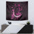 Survivor Melody Pink Tapestry Breast Cancer Polynesian Pattern