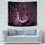 Survivor Melody Pink Tapestry Breast Cancer Polynesian Pattern