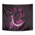 Survivor Melody Pink Tapestry Breast Cancer Polynesian Pattern