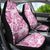 Pink Ribbon Hibiscus Tropical Pattern Car Seat Cover Breast Cancer