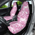 Pink Ribbon Hibiscus Tropical Pattern Car Seat Cover Breast Cancer