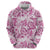 Pink Ribbon Hibiscus Tropical Pattern Hoodie Breast Cancer