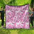 Pink Ribbon Hibiscus Tropical Pattern Quilt Breast Cancer