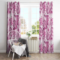 Pink Ribbon Hibiscus Tropical Pattern Window Curtain Breast Cancer LT01 - Polynesian Pride