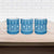 Fiji Masi All Blue Ceramic Mug Tapa Pattern - Polynesian Pride