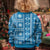 Fiji Masi All Blue Kid Ugly Christmas Sweater Tapa Pattern - Polynesian Pride
