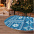 Fiji Masi All Blue Tree Skirt Tapa Pattern - Polynesian Pride
