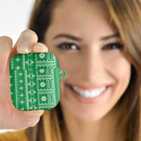 Fiji Masi All Green AirPods Case Tapa Pattern - Polynesian Pride