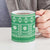 Fiji Masi All Green Ceramic Mug Tapa Pattern - Polynesian Pride